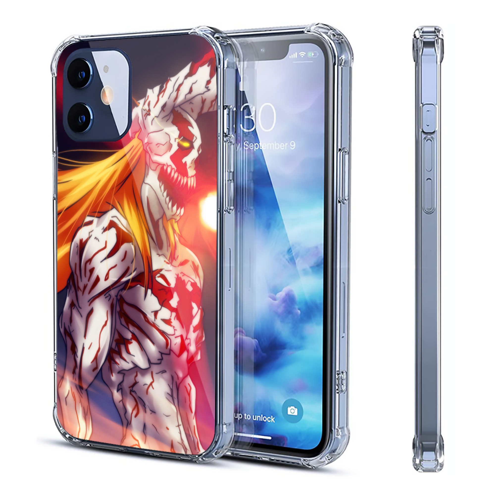 （画像用） ブリーチ BLEACH 【iPhone 12シリーズ対応】透明スマホケース（クリアソフトケース）
